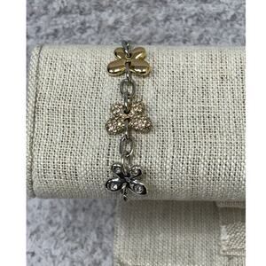 Coach Gold & Silver Tone Butterfly Bracelet #63569